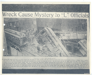 Dudley Street accident, Photograph of newspaper diagram of accident
