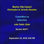 Committee on Education hearing recording, September 29, 2005