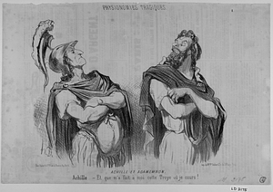 ACHILLE ET AGAMEMNON. Achille - Et que m'a fait à moi cette Troye où je cours!