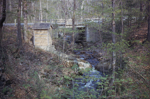 Ford Glen Brook downstream from Northwest Hill Road bridge.