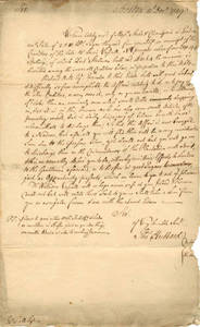 William Bollan papers, 1749-1750
