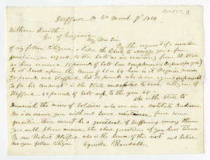 Letters to William Smith from Randall-Richardson