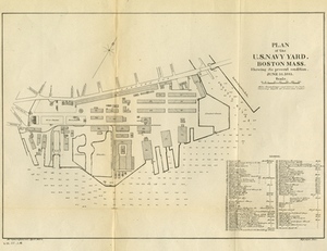 Plan of the U.S. Navy Yard, Boston, Mass. Showing It's Present Condition, June 10, 1883