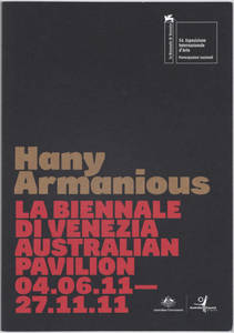 Hany Armanious : the golden thread : cover of brochure