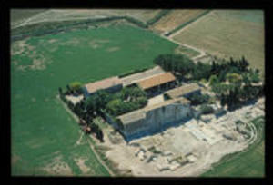 Aerial view of the site, 1974