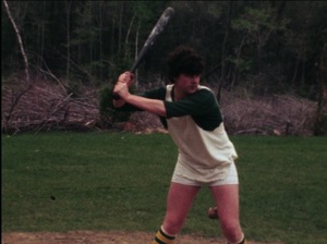 Man on Women's Softball Team