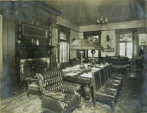 Study in the Sigma Phi fraternity house, 1913
