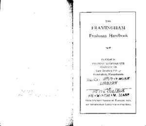 Freshman Student Handbook 1939-40