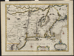 Map of New England and New York, 1676