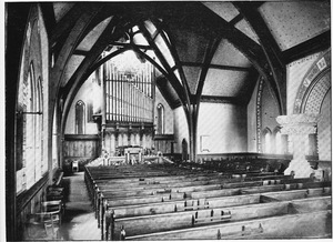 Interior of Stearns Church at Amherst College