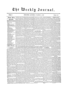 Chicopee Weekly Journal, March 31, 1855