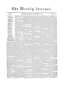 Chicopee Weekly Journal, September 16, 1854