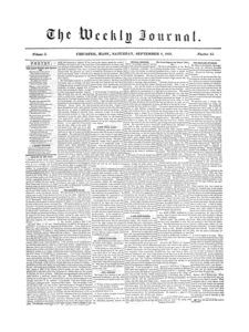 Chicopee Weekly Journal, September 8, 1855