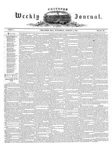Chicopee Weekly Journal, March 4, 1854