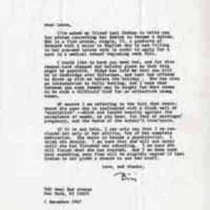Letter from Bici Hendricks to Leona Baumgartner, M.D.
