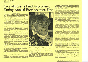 Cross-Dressers Find Acceptance During Annual Provincetown Fest