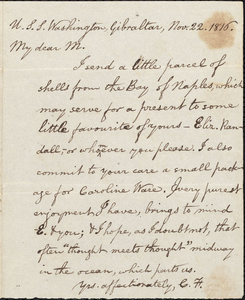 Letter from Charles Folsom to Mary (Waterhouse) Ware