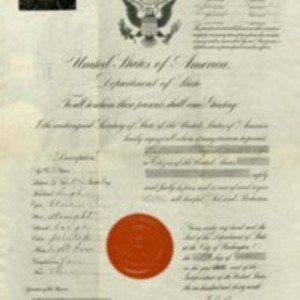 Passport for Lyman G. Barton.