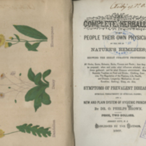 The complete herbalist, or the people their own physicians by the use of nature's remedies
