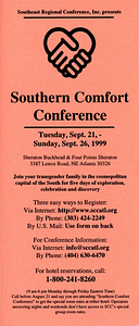Southern Comfort Conference Brochure (Sept. 21-26, 1999)