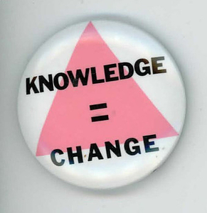 Knowledge = Change Pin