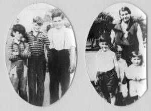 Two images of the Moakley family, 1930s