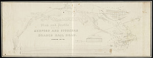 Plan and profile for the Medford and Stoneham railroad