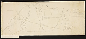 Fall River to Swanzey : a plan of the road from Pocasset house in Fall River to Luther's Tavern in Swanzey ... / drawn February 1834 by Samuel B. Cushing.