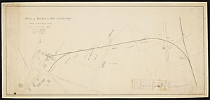 Plan of [railroad] branch to old Cambridge / Felton and Parker's Office.