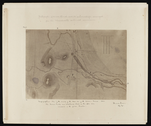 Topographical plan of the vicinity of the west end of the Hoosac Tunnel 1864