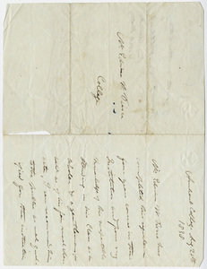 Edward Hitchcock letter of recommendation for Edwin W. Pierce, 1838 August 20