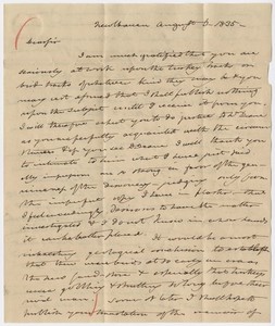 Benjamin Silliman letter to Edward Hitchcock, 1835 August 6
