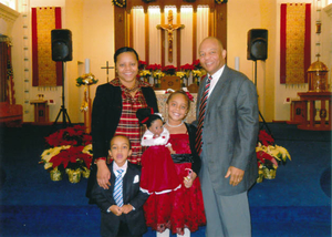 The Cecil Thomas family celebrate Christmas