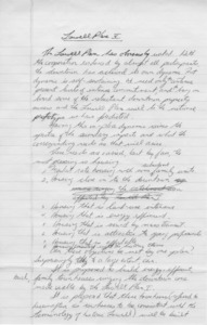 Lowell Plan II: hand-written draft