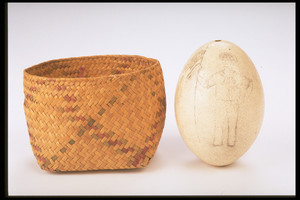 Ostrich Egg and Basket