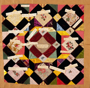 Patchwork cushion cover fragment