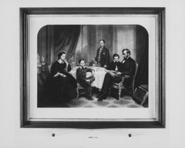 Print of Lincoln Family