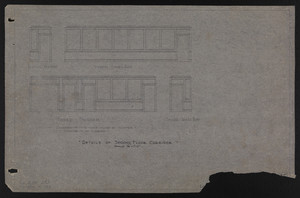 Details of Second Floor Corridor, Drawings of House for Mrs. Talbot C. Chase, Brookline, Mass., Sept. 6, 1929 and October 7, 1929