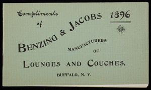 Compliments of Benzing & Jacobs, manufacturers of lounges and couches, Buffalo, New York