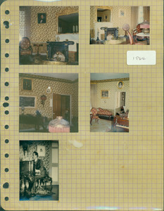 Tucker Family photograph album, interior views, parlor, page thirty-one, Wiscasset, Maine, 1964