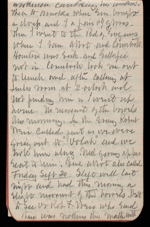 Thomas Lincoln Casey Notebook, September 1889-November 1889, 06, workmen caulking his windows