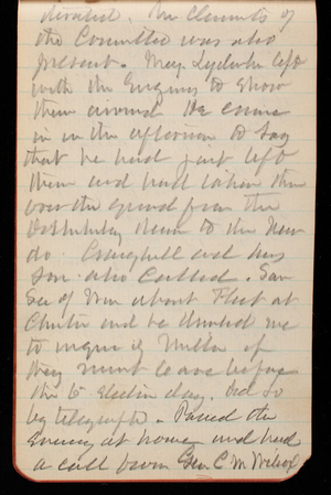 Thomas Lincoln Casey Notebook, September 1888-November 1888, 82, [reiterated]. The claims of