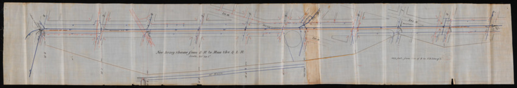 Plan, New Jersey Avenue Mains from B Street to L Street, undated