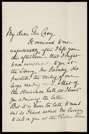 [William] R. Richards to Thomas Lincoln Casey, August 23, 1894