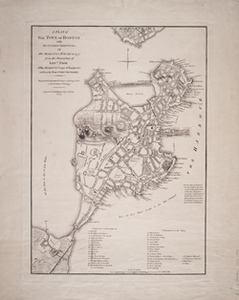 A Plan of the Town of Boston with the Intrenchments, &c. of His Majesty’s Forces in 1775