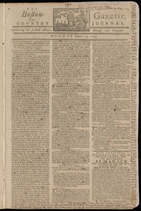 The Boston-Gazette, and Country Journal, 24 October 1774