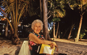 Clara Levy on the beach
