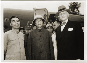 Chou En-lai, Mao Tse-tung, and Hurley