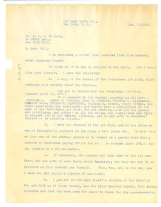 Letter from John S. Brown Jr. to W. E. B. Du Bois