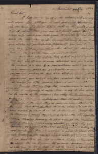 Letter from George Stevenson to Samuel Gass